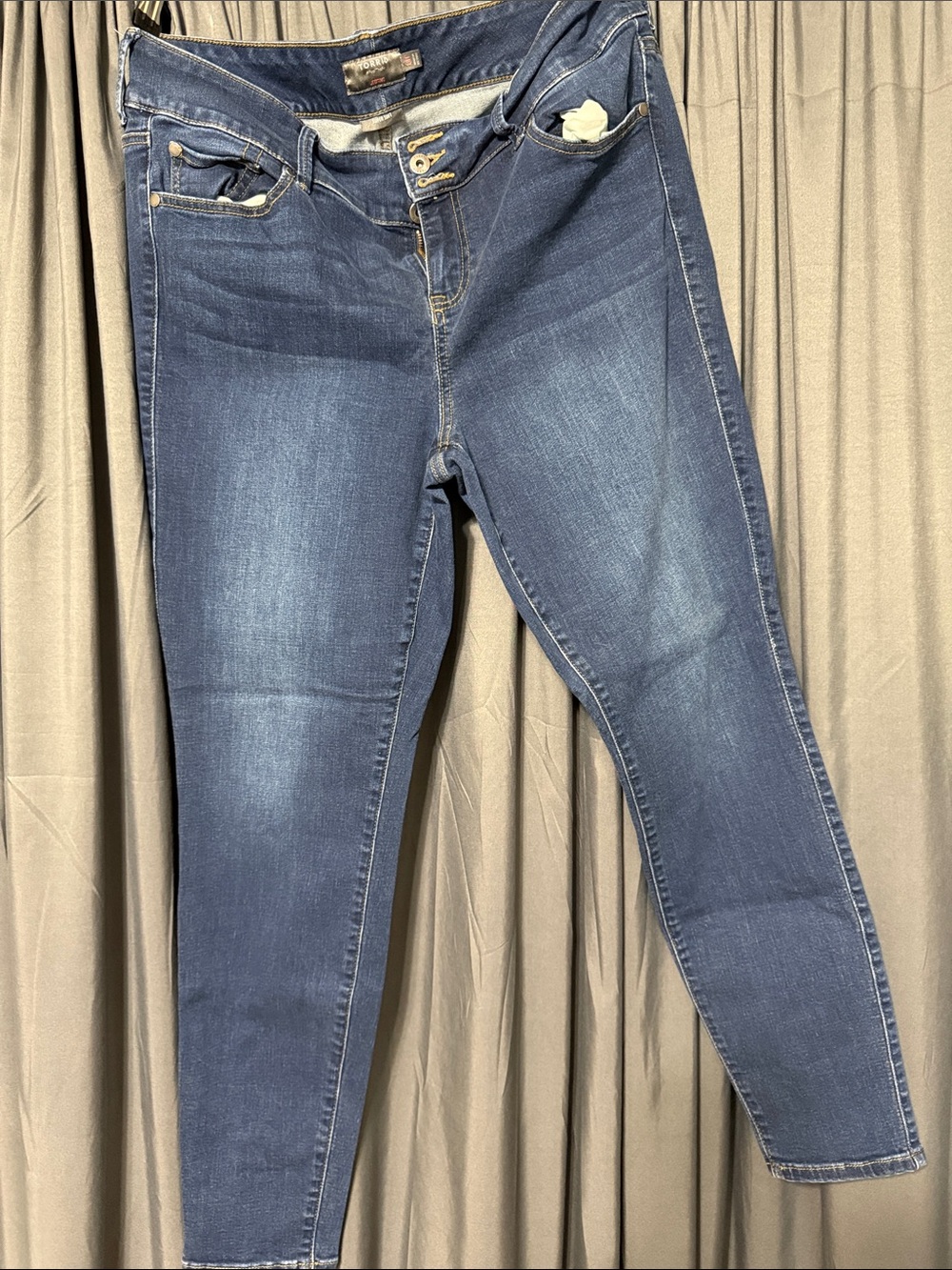 Torrid Dark Blue Skinny Jeans - Classic Stretch Fit 18 tall.